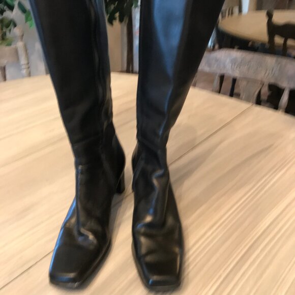 Piero Strozzi Ladies Black Boots Size 5.5M - Picture 5 of 7